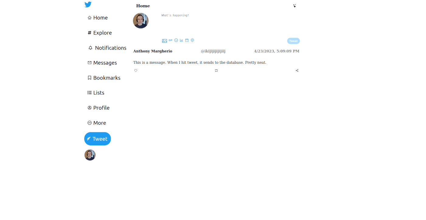 Twitter Front End By Eye